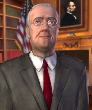 Roosevelt im 3D-Diplomatiebildschirm