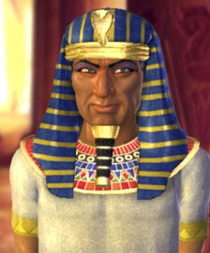 Ramses II im 3D-Diplomatiebildschirm