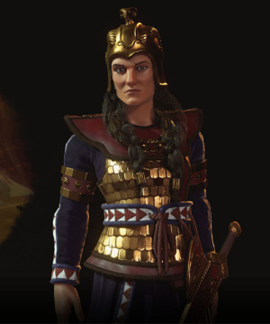 Tomyris im 3D-Diplomatiebildschirm