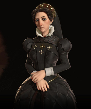Katharina von Medici im 3D-Diplomatiebildschirm
