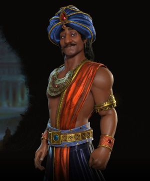 Chandragupta im 3D-Diplomatiebildschirm