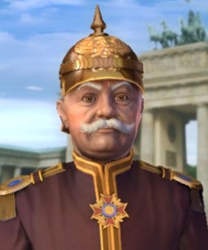 Otto von Bismarck im 3D-Diplomatiebildschirm