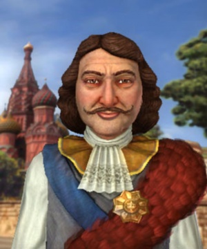 Peter der Große im 3D-Diplomatiebildschirm