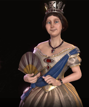 Victoria I. (Imperial) im 3D-Diplomatiebildschirm