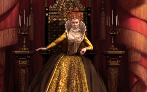 Elizabeth I im 3D-Diplomatiebildschirm